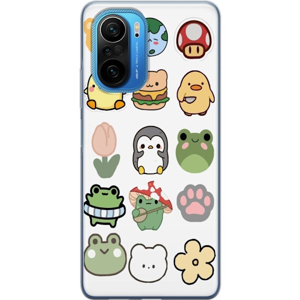 Xiaomi Poco F3 Gennemsigtig cover Kawaii Friends