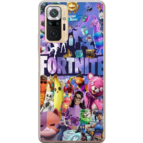 Xiaomi Redmi Note 10 Pro Genomskinligt Skal Fortnite Grupp