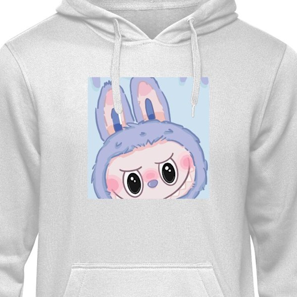 Huppari Aikuisille | Mukava Huppari Blue Bunny Labubu harmaa M