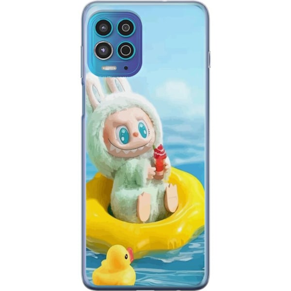 Motorola Moto G100 Läpinäkyvä kuori Labubu Macaron-sarja