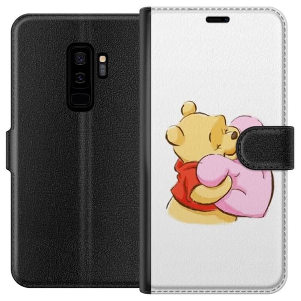 Kompatibel Tegnebogsetui til Samsung Galaxy S9+ Nalle Puh Knus