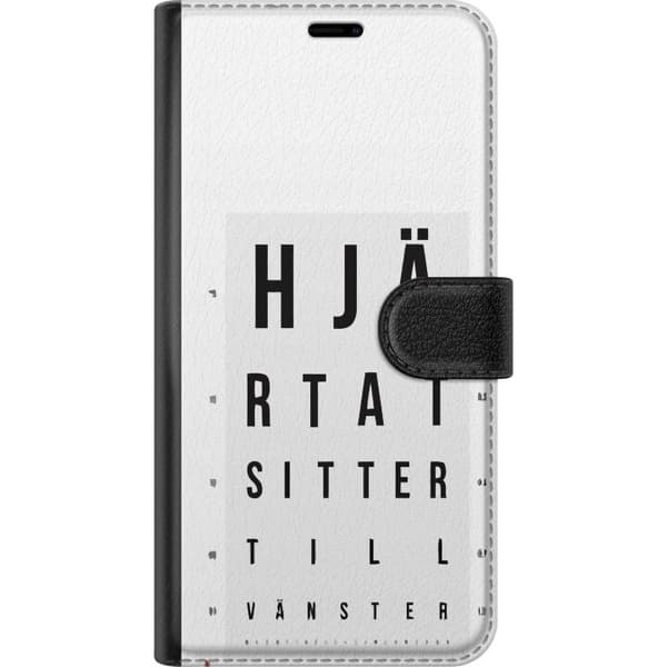 Kompatibel Tegnebogsetui til Apple iPhone SE (2020) Hjärntest höger vänster hvid