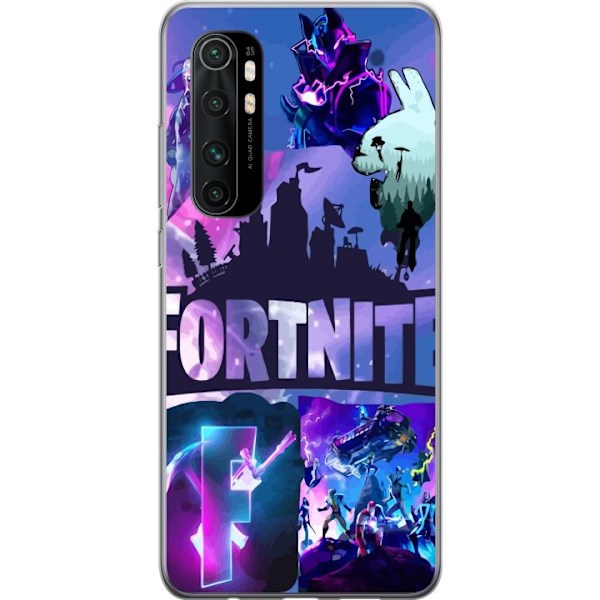 Xiaomi Mi Note 10 Lite Gjennomsiktig deksel Fortnite