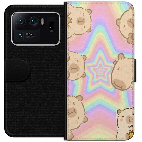 Xiaomi Mi 11 Ultra Tegnebogsetui Kawaii Capybara Galaxy Sød A