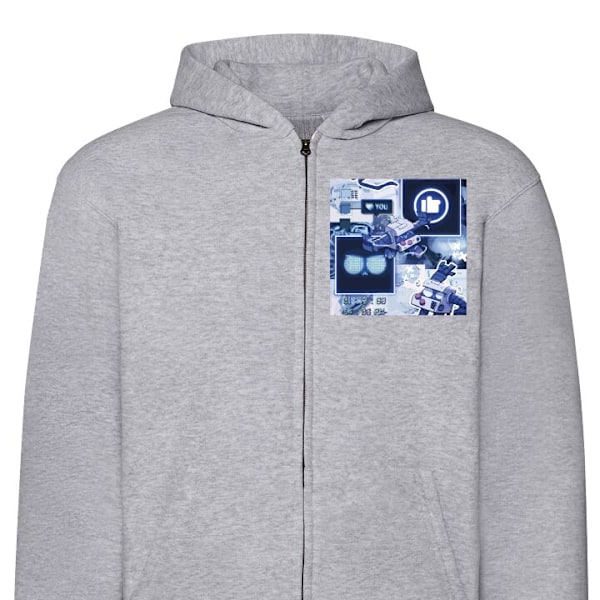 Zip-Hoodie | Hættetrøje med Lynlås til Voksne DIG