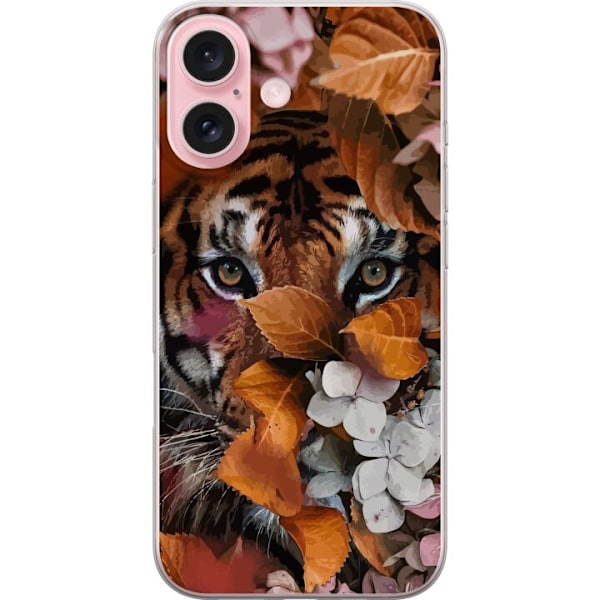 Apple iPhone 16 Gennemsigtig cover Tiger