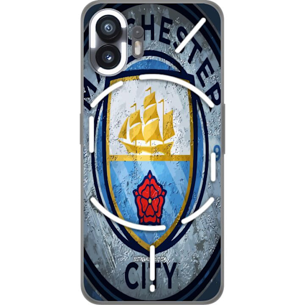 Nothing Phone (2) Gennemsigtig cover Manchester City FC