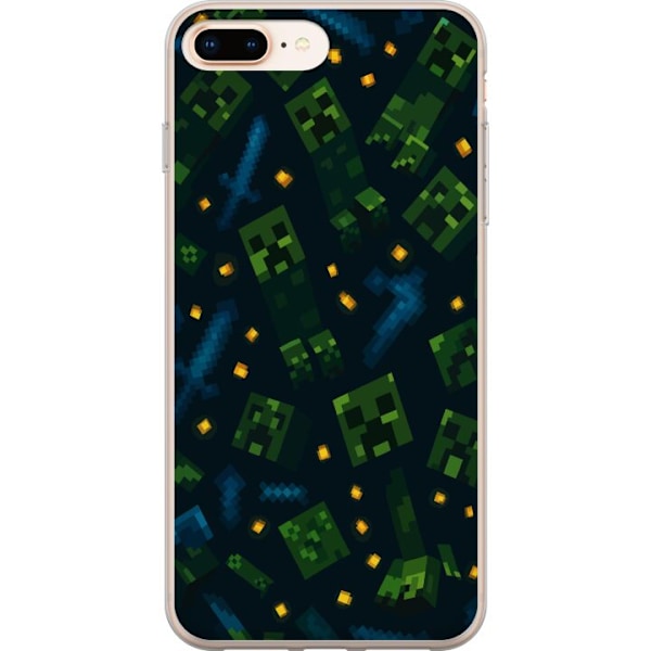 Apple iPhone 7 Plus Genomskinligt Skal Minecraft Dungeons Mob