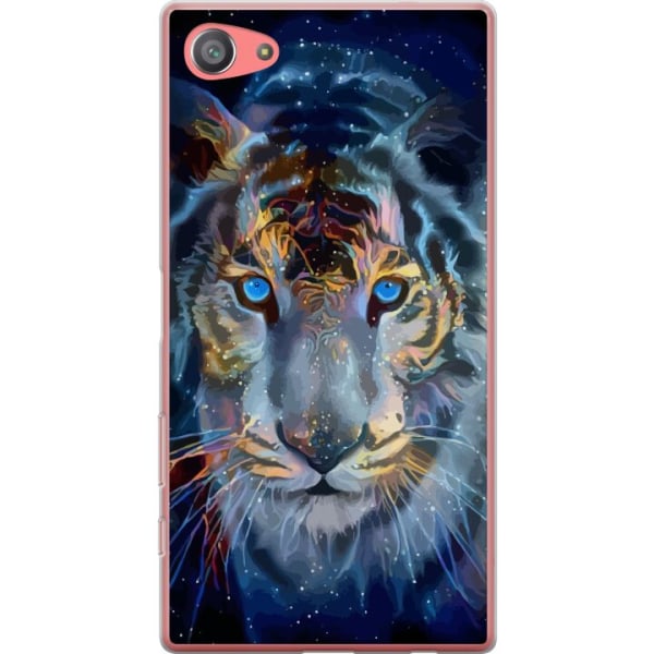 Sony Xperia Z5 Compact Gennemsigtig cover Galakse Tiger