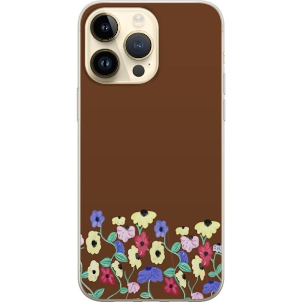 Apple iPhone 15 Pro Max Gjennomsiktig deksel Blomster