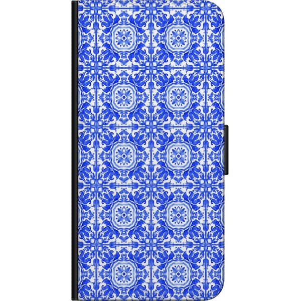 Kompatibel Tegnebogsetui til Xiaomi Redmi Note 9 4G Blå mosaik blå