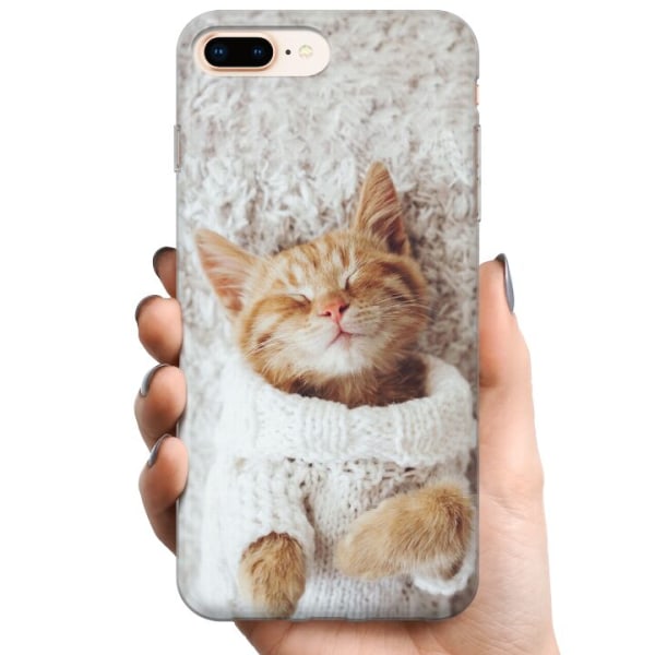 Apple iPhone 7 Plus TPU Mobilcover Kitty Sweater