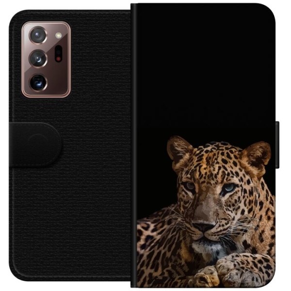 Samsung Galaxy Note20 Ultra Lompakkokotelo Leopard