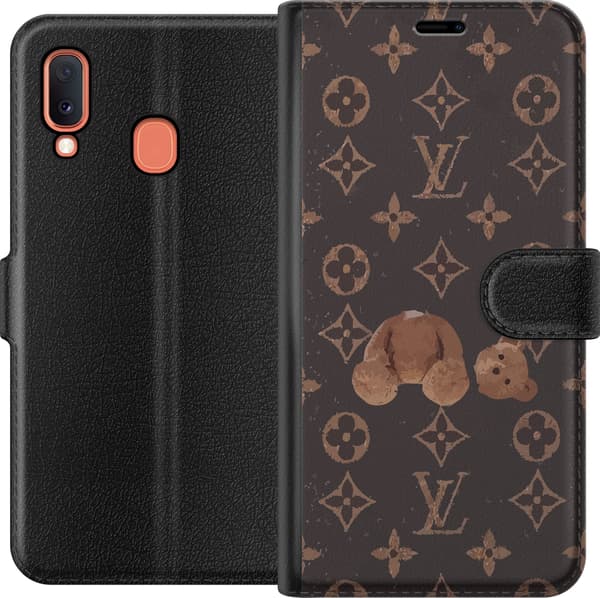 Kompatibelt Plånboksfodral till Samsung Galaxy A20e Louis V Teddy Bear
