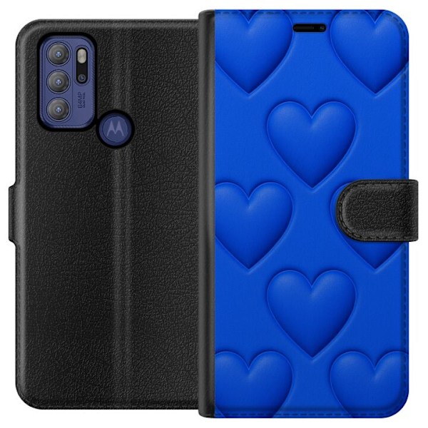 Motorola Moto G60S Plånboksfodral Blue Hearts