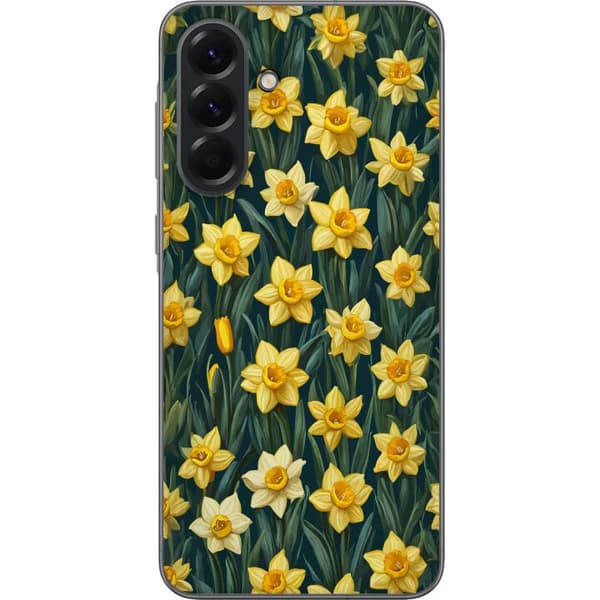 Kompatibelt Mobildeksel til Samsung Galaxy A56 Gula påskliljor gul