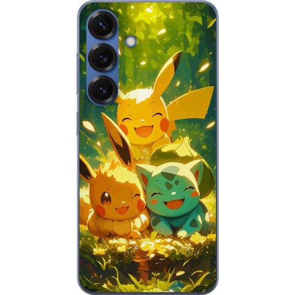 Samsung Galaxy S25+ Genomskinligt Skal Pixelmonster spelstil – färgstark design för retroälskande gamers