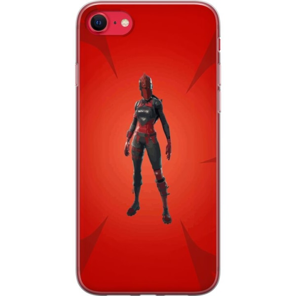 Apple iPhone 8 Gennemsigtig cover Fortnite - Rød Ridder