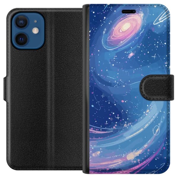 Kompatibel Tegnebogsetui til Apple iPhone 12 mini Galaksen