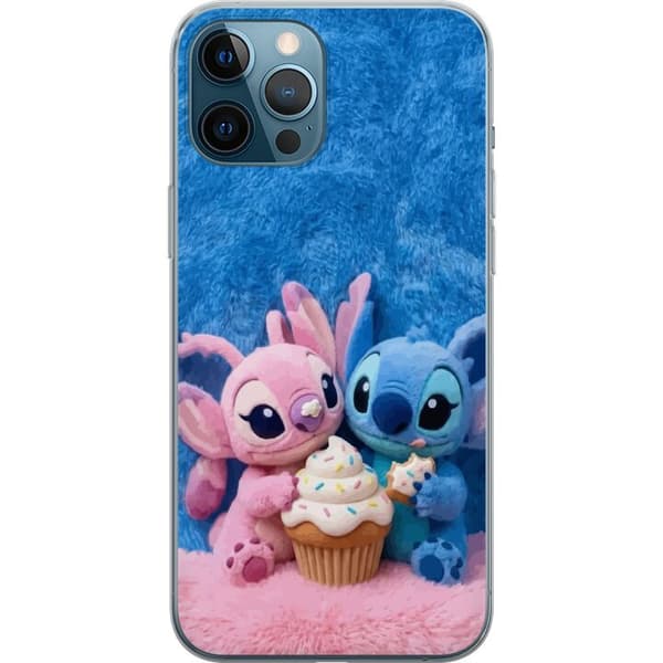 Kompatibelt Mobildeksel til Apple iPhone 12 Pro Max Søte blå og rosa figurer med stor cupcake og strøssel rosa