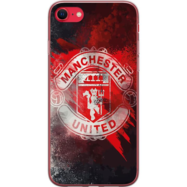 Apple iPhone 8 Genomskinligt Skal Manchester United F.C.