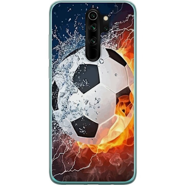 Xiaomi Redmi Note 8 Pro  Gjennomsiktig deksel Fotball Eld