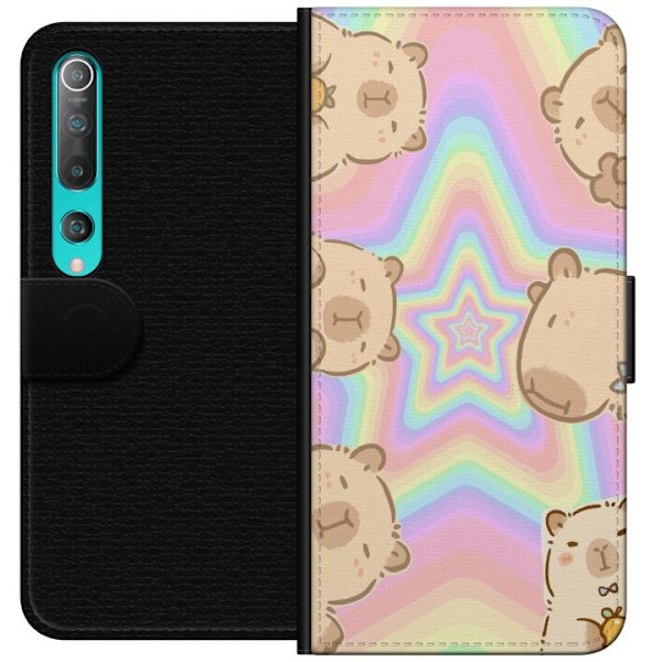 Xiaomi Mi 10 5G Plånboksfodral Kawaii Capybara Galaxy Söt An