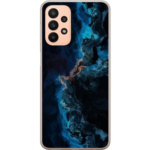 Kompatibelt Mobildeksel til Samsung Galaxy A23 Galakse Marmor