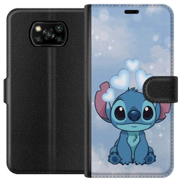 Xiaomi Poco X3 NFC Plånboksfodral Stitch Hoppande Glädje –