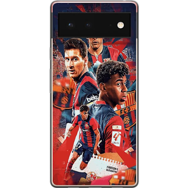 Google Pixel 6 Genomskinligt Skal Yamal Lamine x Messi