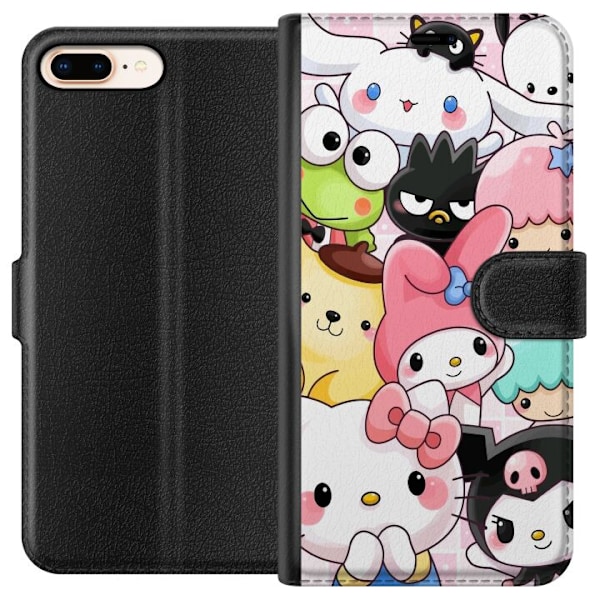 Apple iPhone 7 Plus Lompakkokotelo Kawaii Sanrio Crew