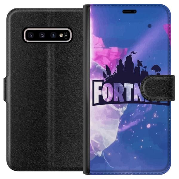 Kompatibelt Lommeboketui til Samsung Galaxy S10+ Fortnite Gaming