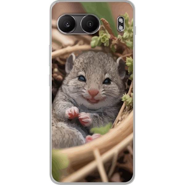 OnePlus Nord 4 Gennemsigtig cover Rotte Smilende Dyremotiv By Motiv Urban Grafisk Design Populært Sjovt Motiv Kunstart Stil