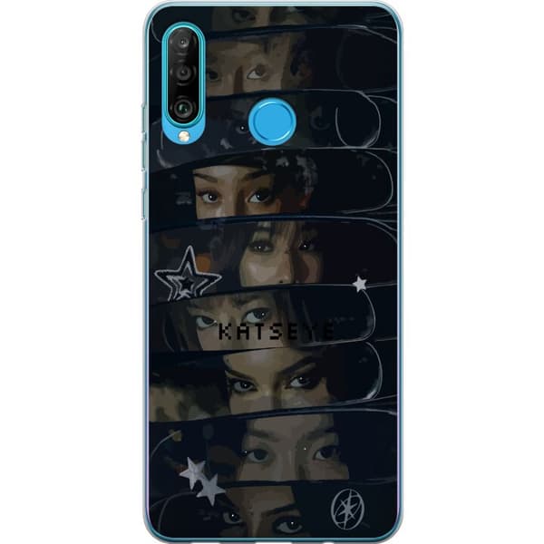 Kompatibelt Mobildeksel til Huawei P30 lite KATSEYE svart