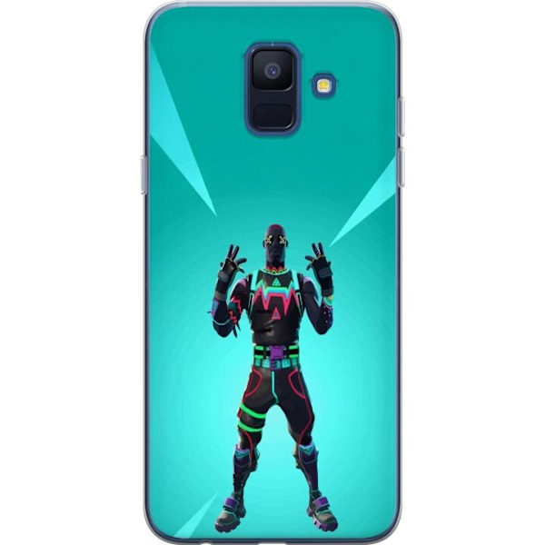 Samsung Galaxy A6 (2018) Läpinäkyvä kuori musta ritari fortnite