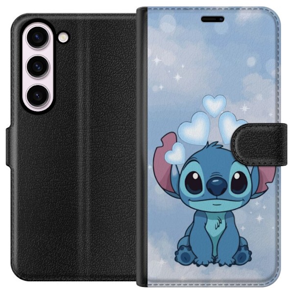 Samsung Galaxy S23 Tegnebogsetui Stitch Hoppende Glæde - Sjov