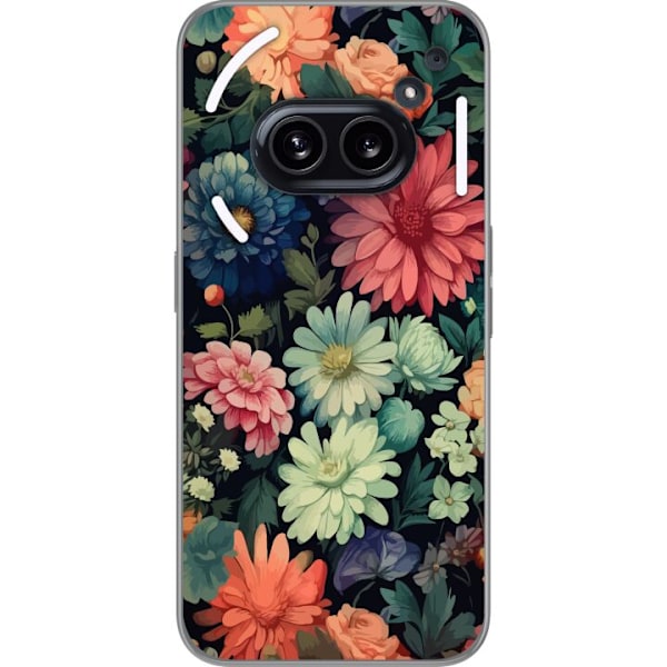 Nothing Phone (2a) Gjennomsiktig deksel Blomster