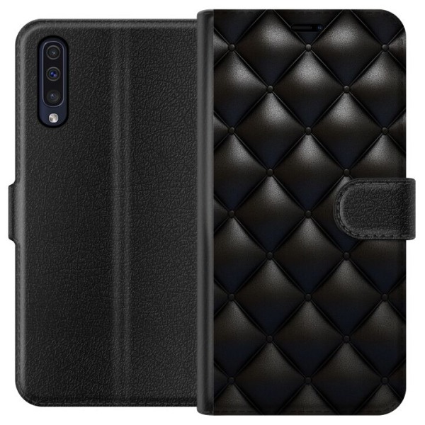 Samsung Galaxy A50 Plånboksfodral Leather Black