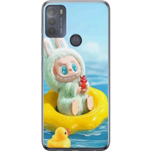 Motorola Moto G50 Genomskinligt Skal Labubu Macaron Series