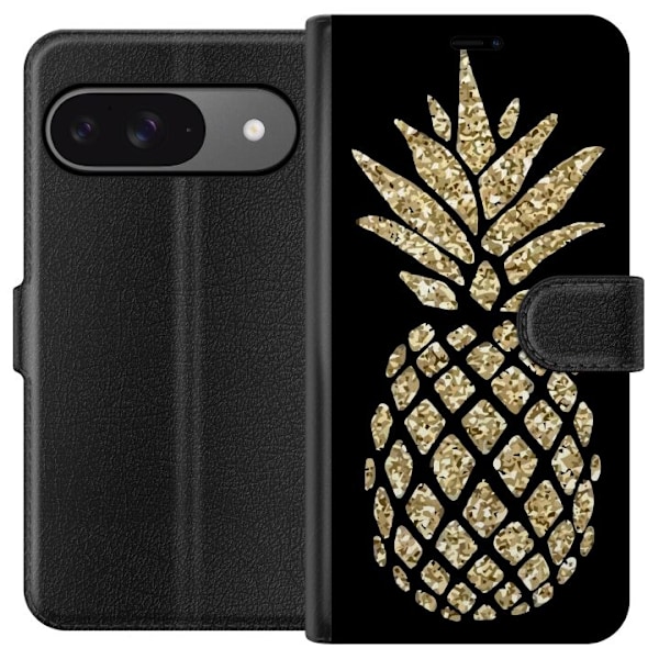 Google Pixel 9 Lompakkokotelo Ananas