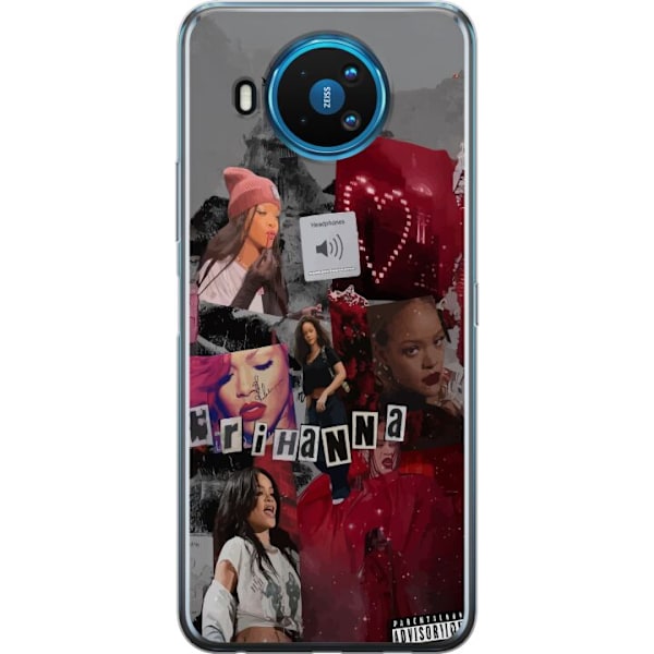 Nokia 8.3 5G Läpinäkyvä kuori Rihanna – Iconic Fashion Mo