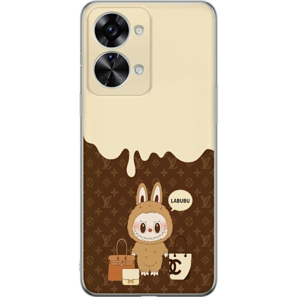 OnePlus Nord 2T Läpinäkyvä kuori Labubu Blue Chill - Sinise