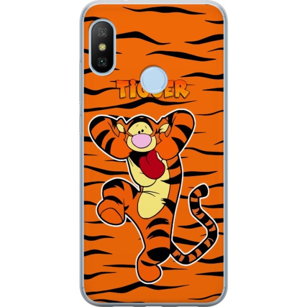 Xiaomi Mi A2 Lite Gennemsigtig cover Tiger
