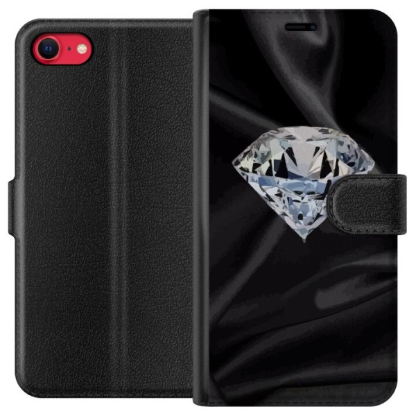 Apple iPhone 8 Plånboksfodral Silke Diamant
