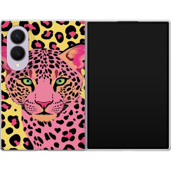 Kompatibelt Mobildeksel til Samsung Galaxy Z Fold8 Rosa leopard rosa
