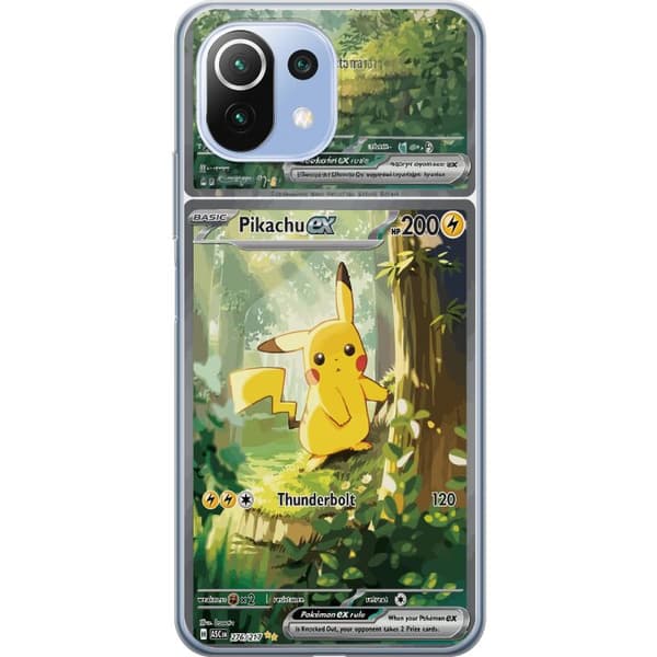 Kompatibelt Mobilskal till Xiaomi Mi 11 Lite Pikachu grön