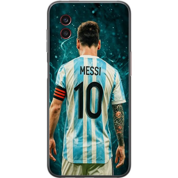 Samsung Galaxy Xcover6 Pro Genomskinligt Skal Messi