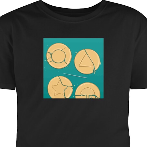 T-shirt för Vuxen | Klassisk Vuxen-T-shirt Squid Game svart L