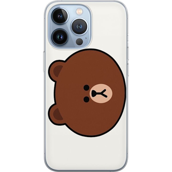 Apple iPhone 13 Pro Läpinäkyvä kuori line friends brown