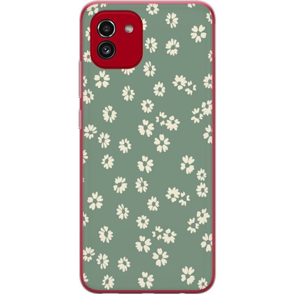 Samsung Galaxy A03 Genomskinligt Skal Blomsterdröm – färgglatt blommönster